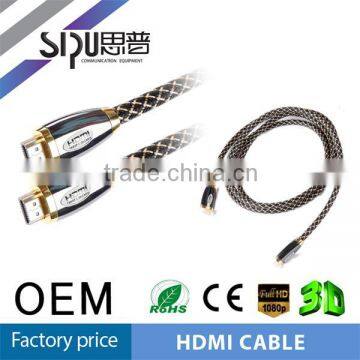 SIPU best quality metal cover retractable hdmi cable 1.4 3d
