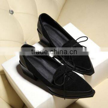 2015 New Fashion Women Retro Flat Shoes British Retro Lofter Lady Martin Lace-up Dress Shoes CP6685