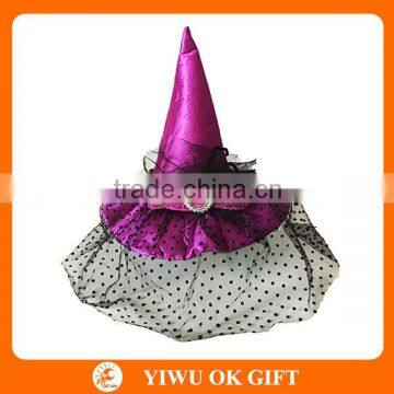 Halloween Costumes China Wholesale Purple Witch Hat