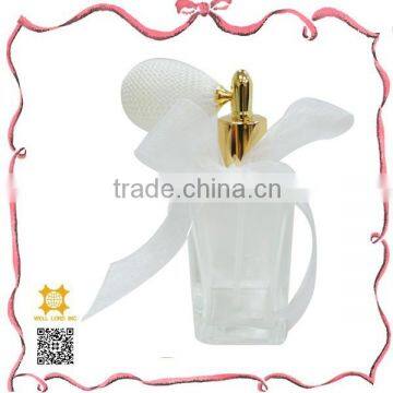 White wedding dress rush parfum clear glass 100 ml bottle