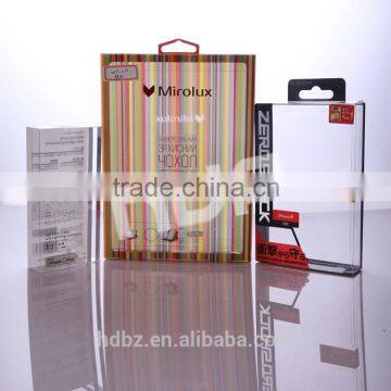 recyclable logo accepted clear pvc cell phone packaging box
