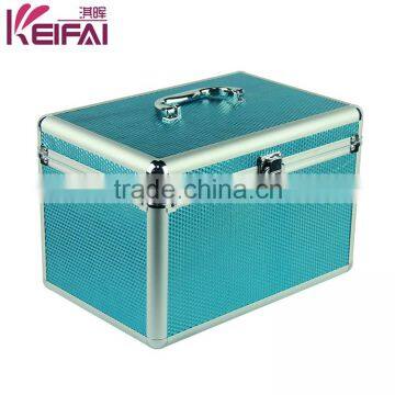 Multi Purpose Aquamarine Grid Pattern Lacquer Box Of Jewelry photo-6