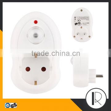 German Plug PIR Light Sensor Adaptor Socket