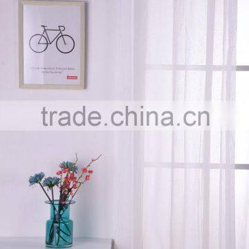 Factory Price Free Sample Simple Design Printing Embroidery Sheer Voile Curtain Fabric photo-4