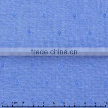 James no minimum fashion blue flower dobby regular soft shirting fabrics