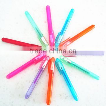 Mini color gel ink pen ,glliter gel ink pen , fluorescence color gel ink pen