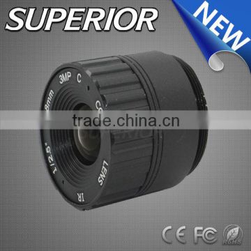 OEM cheap cctv camera lens focal length 3.0megapixel 8mm fixed iris CS mount infrared lens