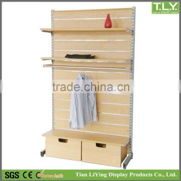 SSW-CW-101 Wooden Display Racks / Wooden Display Stand for Clothes Shop Decoration photo-5
