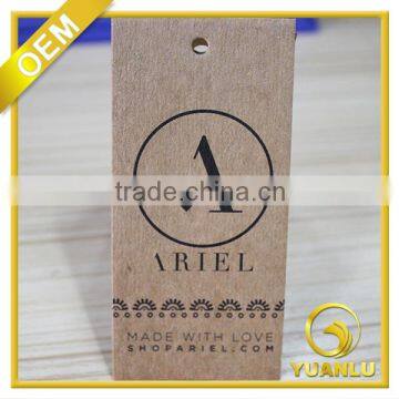 Customized Hang Tag Garment Tags Kraft Paper Tag