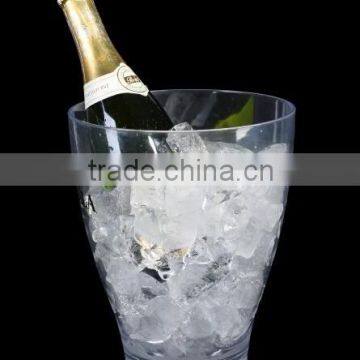 Plastic chanpagne wine cooler bucket for promotion