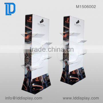 Cardboard floor display stand for shoes