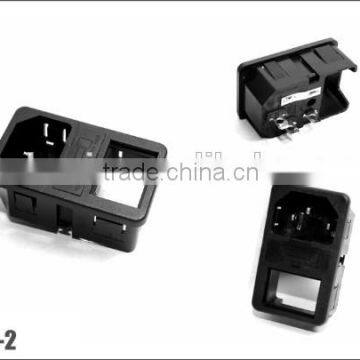 Screw-on IEC320 C14 Male connector socket electrical switch socket