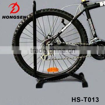 White Bicycle Bike Garage Floor Display Rack Cycle Repair Stand Parking Rack photo-6