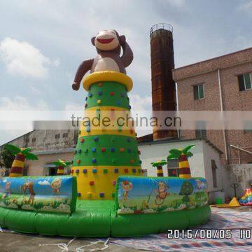 Monkey Inflatable Mini Climbing Wall for Kids and Children Play Games photo-2