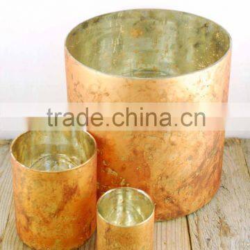 Copper Candle Holder Cup Tumbler Antique Copper