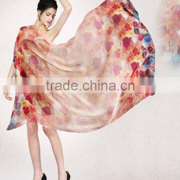 Custom Digital Print 100% Silk Gauze Scarf photo-3