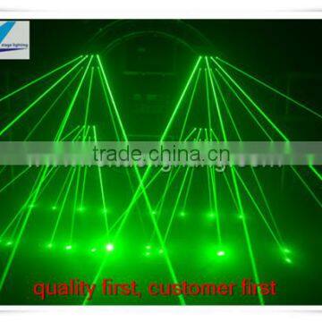 8 pin green color 10w spider laser light,led spider moving head light