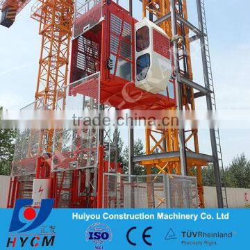 2*1000kg SC100/100 Construction Passenger Elevator Construction Lift