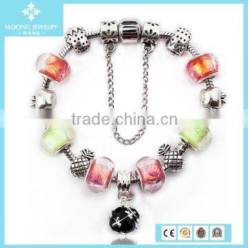 European Fashion Red Glass Bead Sea Star LOVE Alphabet Charms Bracelet Wholesale 2015 photo-2