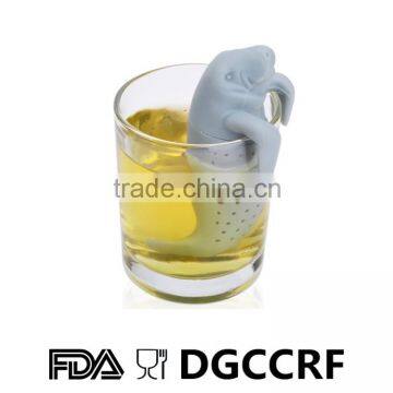 Food Grade BPA Free Fish Shaped Empty Tea Bag Silicone Tea Infuser