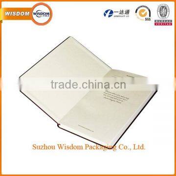 Best Quality Custom Design Cute Cover Writing Leather Print Paper Line Note Book