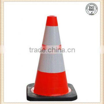 PVC traffic cone with reflective tapes