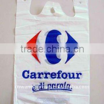 supplying HDPE thank you plastic packing t-shirt bag