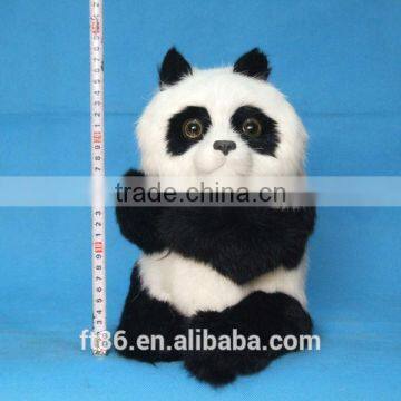 handwork christmas decoration furry realistic high quality realistic fur panda