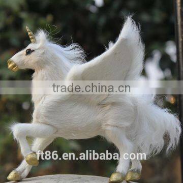 Animated Toy Miniature Fairy Garden Wings Plush Horse