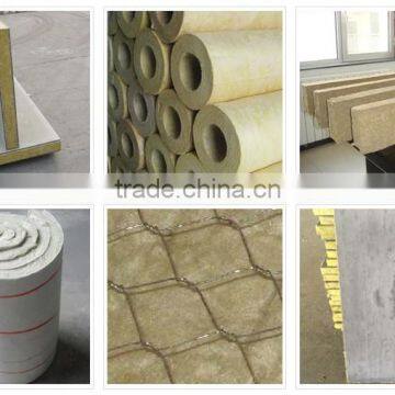 fireproof materials rockwool pipe for pipe insulation