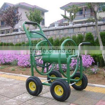 Metal Four Wheel Garden Watering Hose Reel Cart TC4703