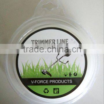 2.4mm Blister packing Grass Trimmer spare parts Trimmer Line