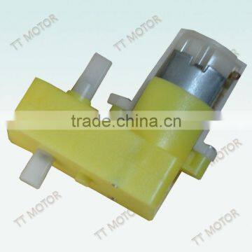 6V low speed dc motor with plastic gear box for toy