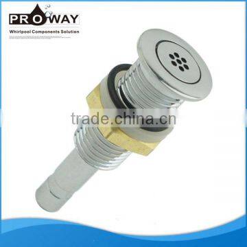 Brass Body L=59mm 19mm Flat Cover Whirlpool Bathtub Parts Air Nozzle Diffuser