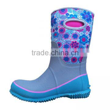 Ladies neoprene rubber boots garden boots rain boots