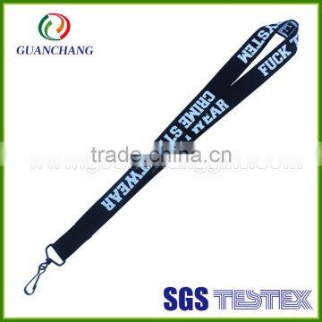 2015 new products custom satin ribbon lanyards