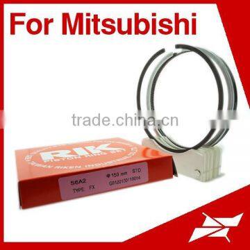 For Mitsubishi S6A2 diesel engine spare parts piston ring set