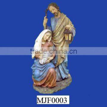 polyresin holy family figurine