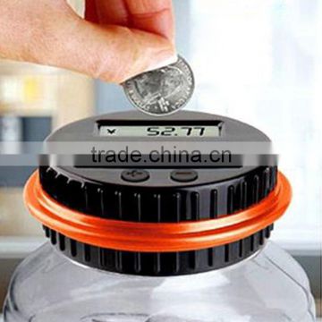 Electronic counting coin saving pot Large Money Boxes Digital Counting Led Showing Money Jar piggy bank