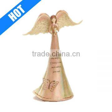 8inch handmade painted resin hotsale angel figurines love