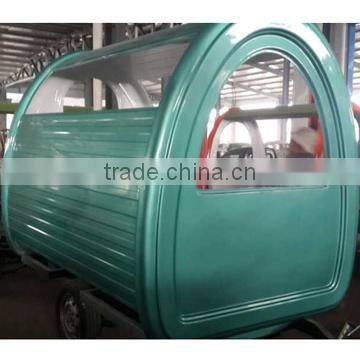 New arrival! Metallic painting mobile fast food cart