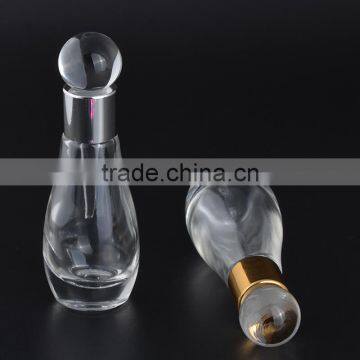 Beauty Design Bowling Shaped 12ml Empty Clear Pocket Sized Refillable Perfume Glass Bottles With Glass Stick for Essential Oil photo-3