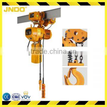 1 ton 230V electric chain hoist used for workshop