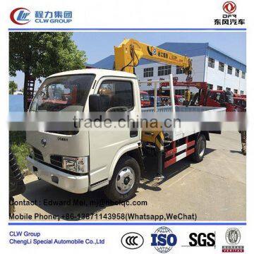 famous mini crane truck howo, 5 ton truck mounted crane