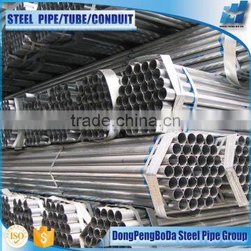 BS1387 zinc coated screwed erw hot dip galvanized steel pipe