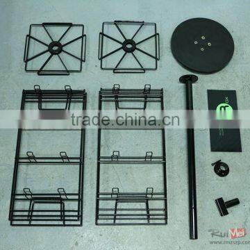 4-side Solid Metal Rotating Business Card Display Rack photo-4