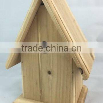 FSC Derictional Hot Selling Wooden Birdhouse /bird Cage,decor Garden photo-2