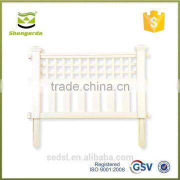 factory price white plastic split rail fence