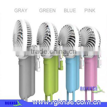 2016 RGKNSE Hot Sale Rechargeable Mini Fan With Power Bank Portable Selfie Stick With Fan photo-3