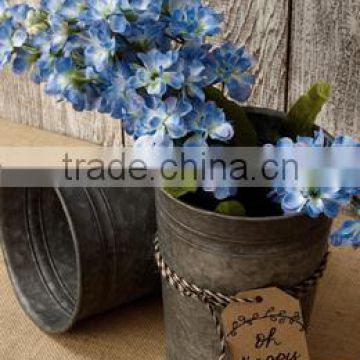 Galvanized Garden Zinc Planter | Metal Planter